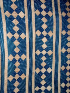 Nine Patch Strippy Quilt Showing Rows