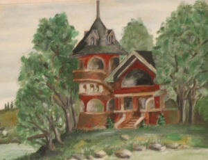 Mock Kenzie Original Cottage Painting