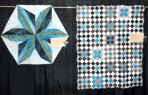 Courthouse Squares (on right) on display at GVQC Quiltfest 2015