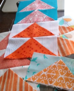 Flying Geese Blocks for Fly Away Home Quilt